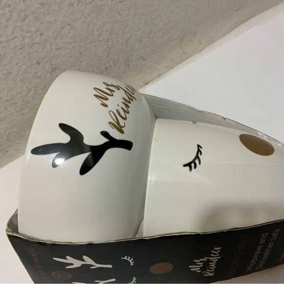 Eaton Fine Dining 2 Piece Christmas Mrs Reindeer Bowl & Mug Set New in Original - Picture 8 of 8